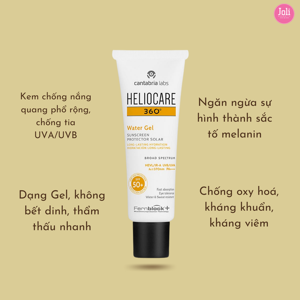 Kem Chống Nắng Heliocare 360° Water Gel SPF50+ PA++++ 50ml