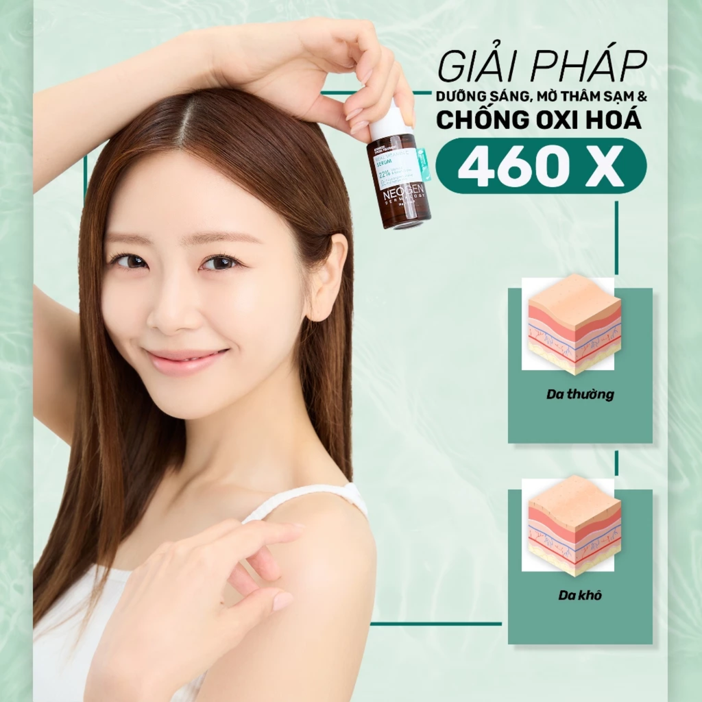 Tinh Chất Dưỡng Trắng Chống Oxi Hóa Neogen Dermalogy Real Vitamin C 22% Kakadu C-plex Serum 32g