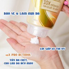 Sữa Dưỡng Thể Sáng Đều Màu Da Ban Ngày Vaseline Gluta-Hya Serum Burst UV Lotion Flawless Bright 330ml