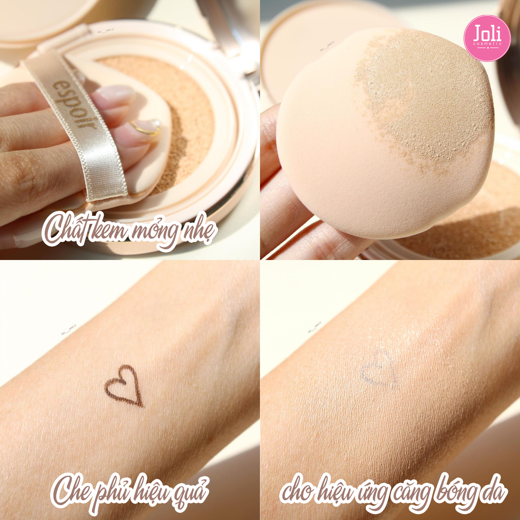 Phấn Nước Espoir Pro Tailor Be Glow Cushion SPF42 PA++ 13g (Tặng Kèm Lõi)