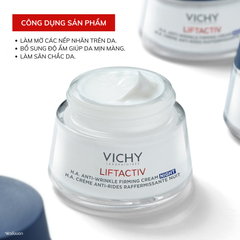 Kem Dưỡng Ban Đêm Cải Thiện Nếp Nhăn Vichy Liftactiv H.A Anti-wrinkle Firming Night Cream