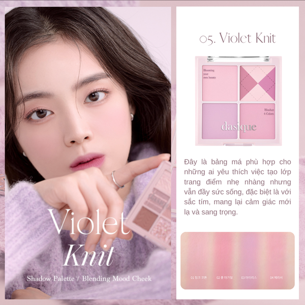 Phấn Má Hồng 4 Màu Dasique Blending Mood Cheek