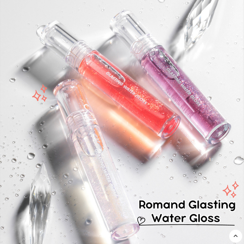 Son Tint Bóng Không Màu Nhũ Nhẹ Romand Glasting Water Gloss