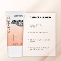 Kem Lót Bổ Sung Cấp Nước Catrice Clean ID Vitamin C Fresh Glow Primer 30ml