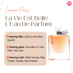 Nước Hoa Nữ Chiết Lancome Paris La Viae Est Belle L’Eau De Parfum 10ml