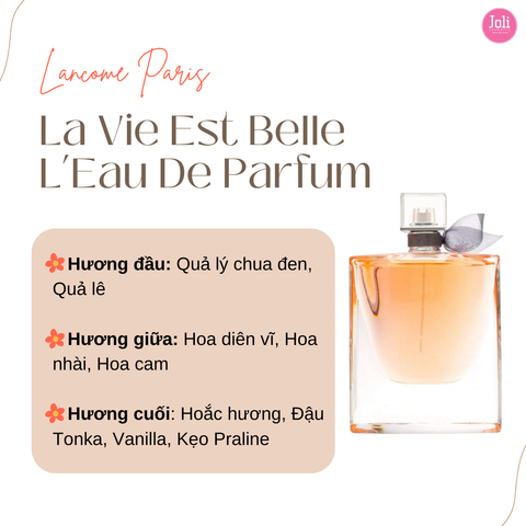 Nước Hoa Nữ Lancome Paris La Viae Est Belle L’Eau De Parfum 100ml