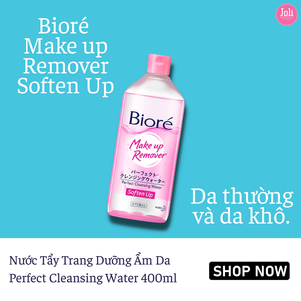 Nước Tẩy Trang Biore Soften Up Dưỡng Ẩm Da Perfect Cleansing Water 400ml