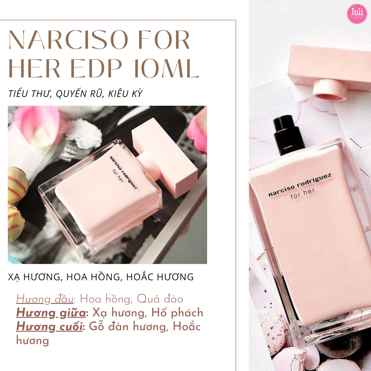 Set Nước Hoa Nữ Narciso Rodriguez For Her (10ml x 3)Set Nước Hoa