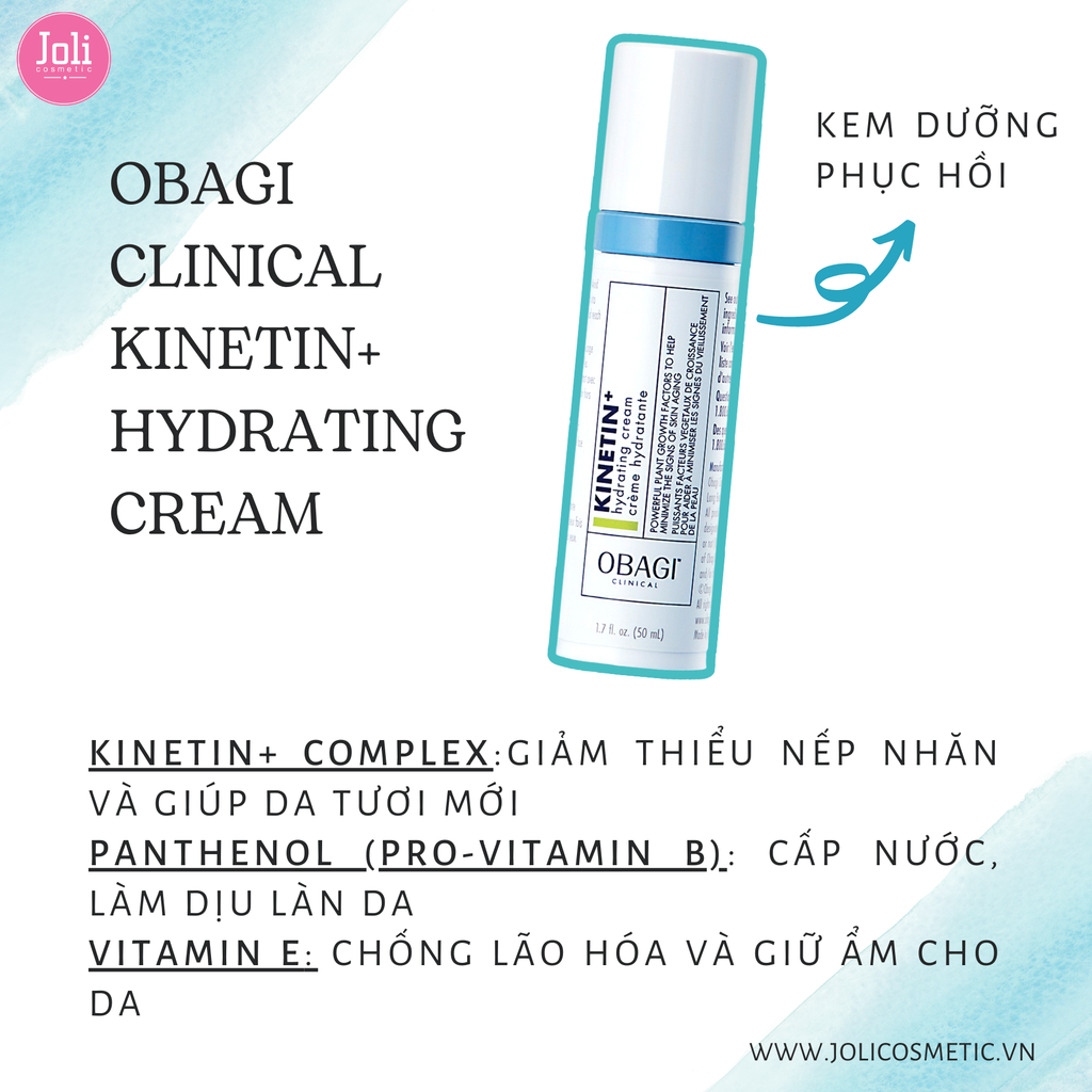 Kem Dưỡng Phục Hồi Làm Dịu Da Obagi Clinical Kinetin+ Hydrating 50ml