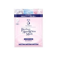 Mặt Nạ Senka Dưỡng Da Sáng Hồng 25ml Perfect Aqua White Mask Extra White