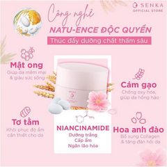 Kem Dưỡng Trắng Da Chống Nắng Ban Ngày Senka White Beauty Glow UV Cream SPF25 PA++ 50g