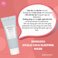 Mặt Nạ Ngủ Cấp Ẩm Dưỡng Sáng Da Skin1004 Madagascar Centella Hyalu-cica Sleeping Pack 100ml