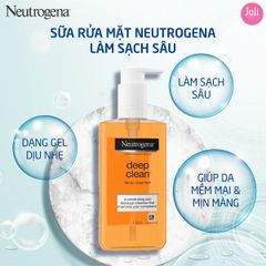Sữa Rửa Mặt Làm Sạch Sâu Neutrogena Facial Cleanser Deep Clean 150ml