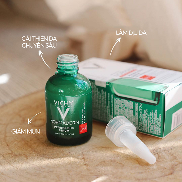 Tinh Chất Làm Dịu Da Giảm Mụn Vichy Normaderm Probio-BHA Anti Imperfections Serum 30ml