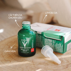Tinh Chất Làm Dịu Da Giảm Mụn Vichy Normaderm Probio-BHA Anti Imperfections Serum 30ml