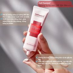 Kem Chống Nắng Cell Fusion C Làm Sáng Da Toning Sunscreen 100 SPF50+