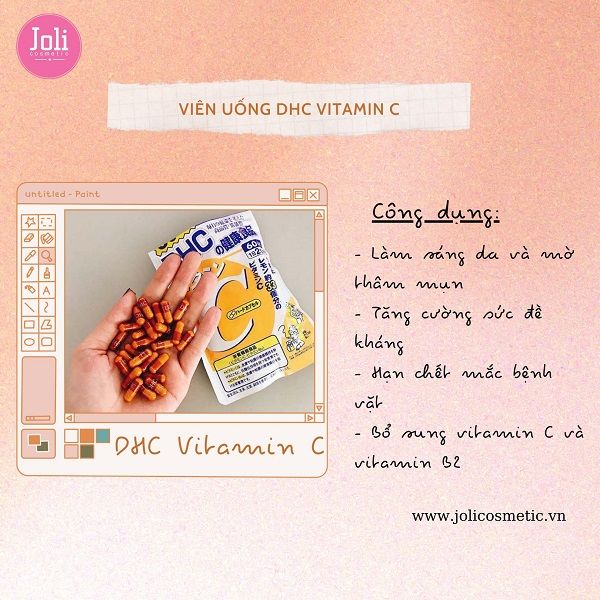 Viên Uống DHC Bổ Sung Vitamin C 90 Ngày 180 Viên