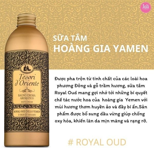 Sữa Tắm Hương Nước Hoa Tesori d'Oriente 500ml