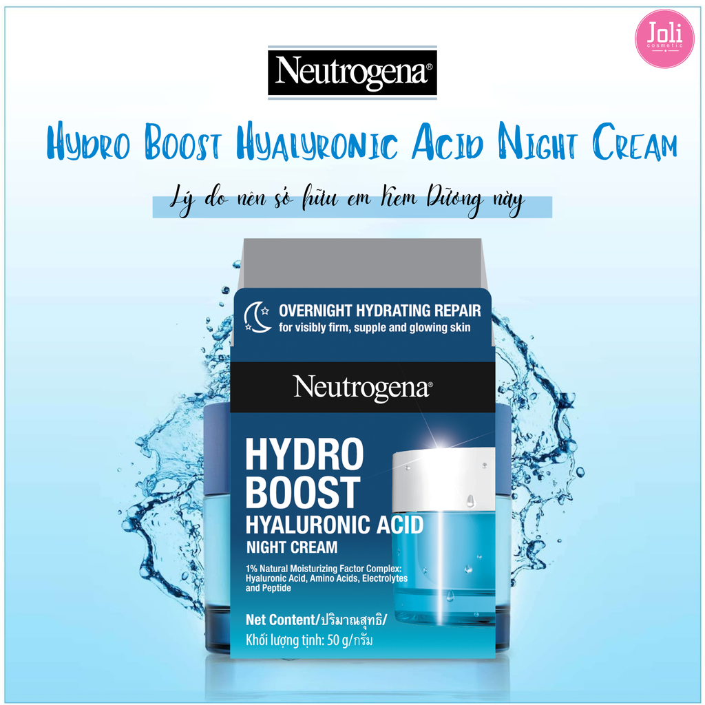 Mặt Nạ Ngủ Cấp Nước Neutrogena Hydro Boost 3D Sleeping Mask 50g