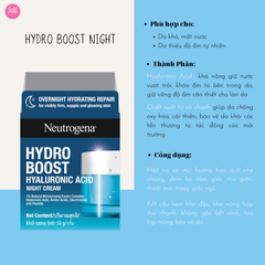 Mặt Nạ Ngủ Cấp Nước Neutrogena Hydro Boost 3D Sleeping Mask 50g