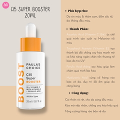 Tinh Chất Làm Sáng Da Chống Lão Hóa Paula's Choice C15 Super Booster 20ml