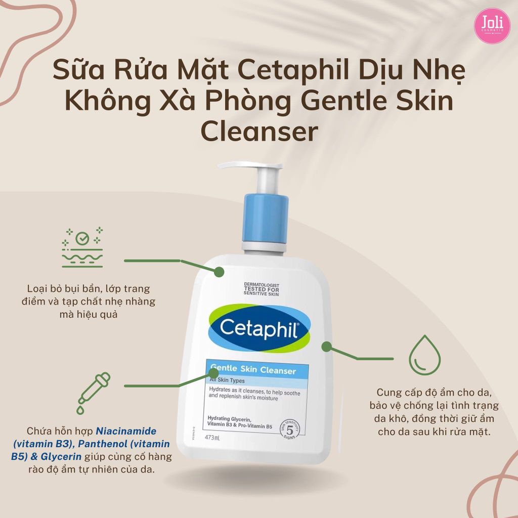 Sữa Rửa Mặt Cetaphil Dịu Nhẹ Không Xà Phòng Gentle Skin Cleanser