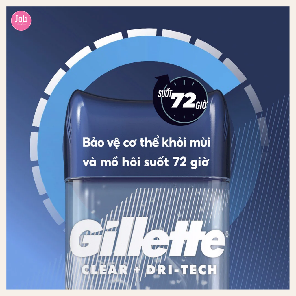 Gel Khử Mùi Giảm Tiết Mồ Hôi Gillette Clear Gel Hương Cool Wave 107g