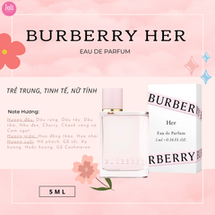 Nước Hoa Nữ Burberry Her Eau De Parfum 5ml