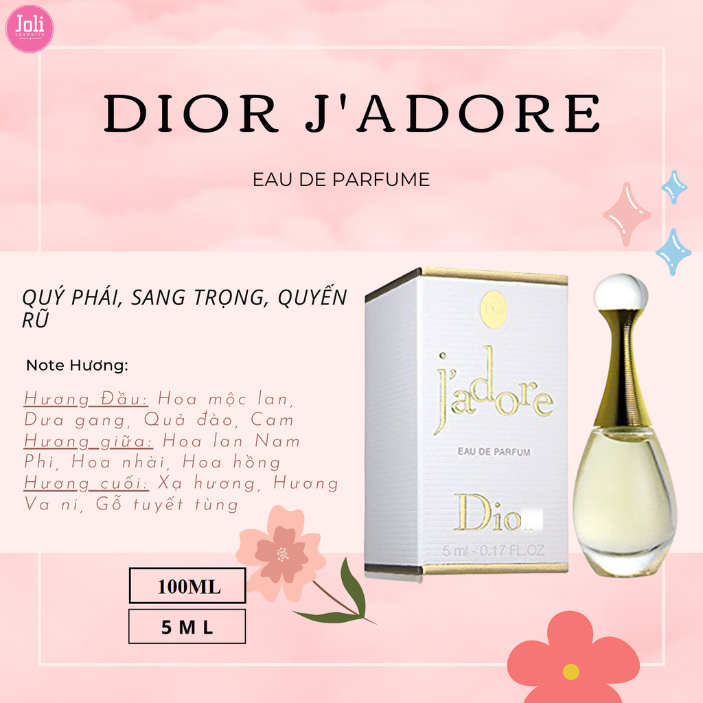 Nước Hoa Nữ Christian Dior J'Adore Eau De Parfum