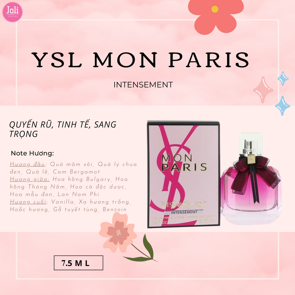 Nước Hoa Nữ YSL Mon Paris Intensement 7.5ml