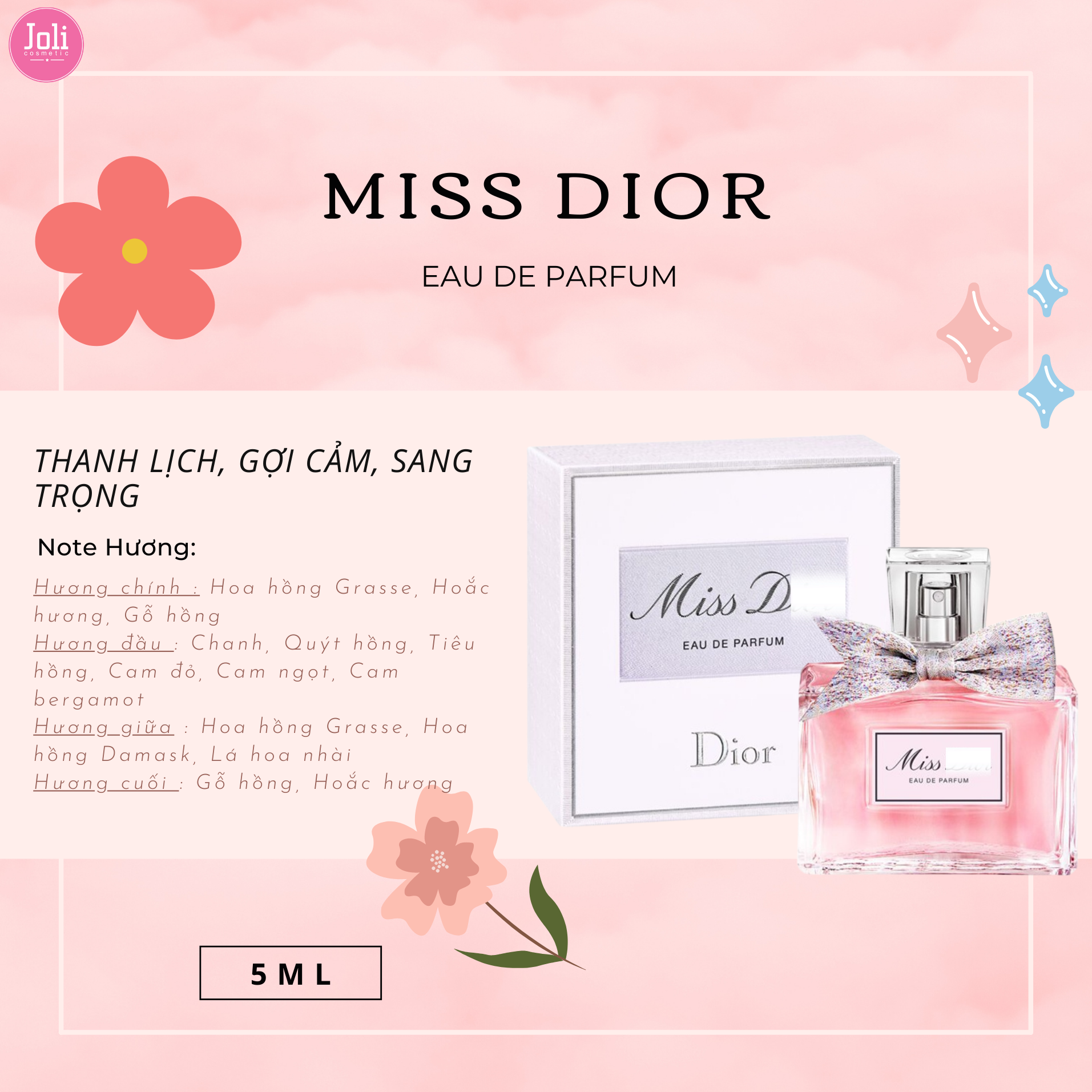 Nước Hoa Nữ Dior Miss Dior Eau De ParfumNước Hoa Nữ Dior Miss Dior Eau De  Parfum – JOLI COSMETIC