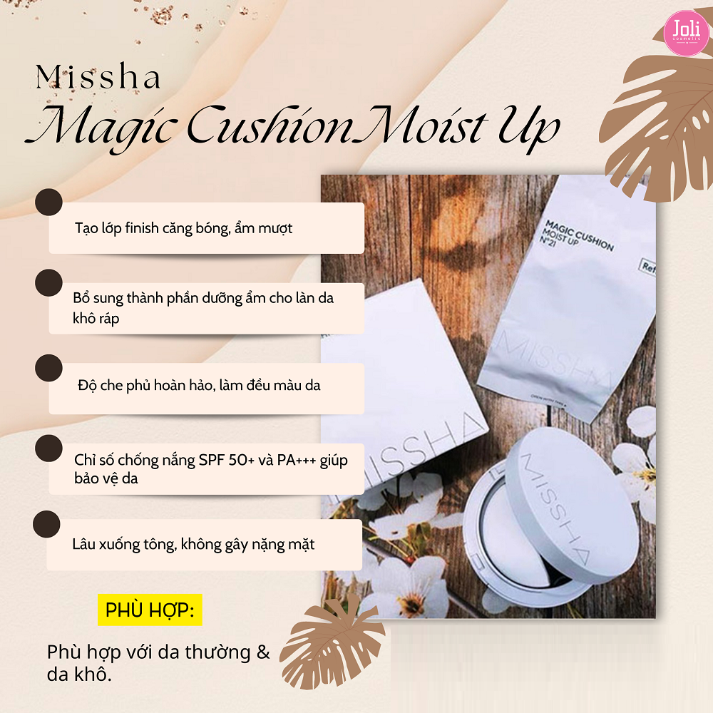 Phấn Nước Dưỡng Ẩm Missha Magic Cushion Moist Up SPF50+ PA+++