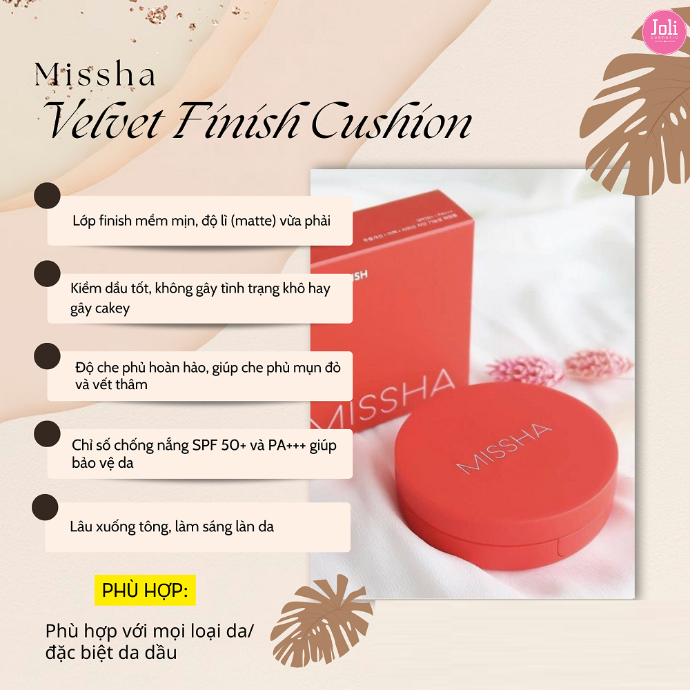 Phấn Nước MISSHA Velvet Finish Cushion SPF50 PA+++