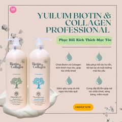 Dầu Gội & Xả Phục Hồi Kích Thích Mọc Tóc YuiluiM Biotin & Collagen Professional