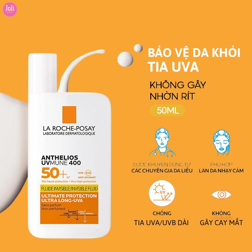 Sữa Chống Nắng La Roche-Posay Anthelios UVMune 400 Invisible Fluid SPF50+ 50ml