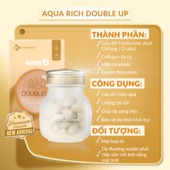 Viên Uống Cấp Nước & Collagen Innerb Aqua Rich DoubleUp 70 viên