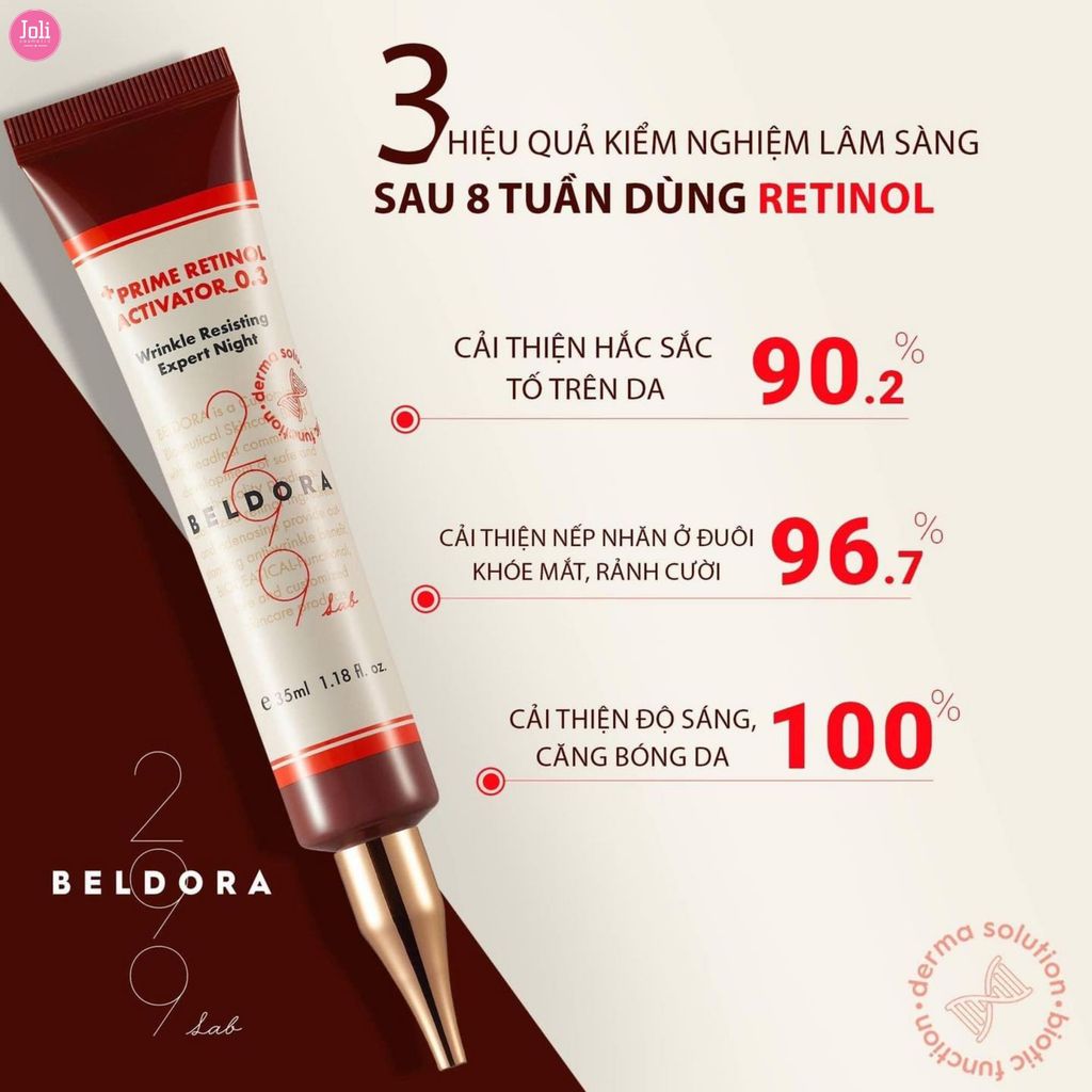 Kem Dưỡng Retinol Xóa Nếp Nhăn Căng Bóng Da Beldora 299 Prime Retinol Activator 0.3 35ml