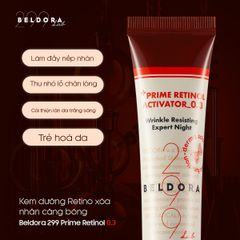 Kem Dưỡng Retinol Xóa Nếp Nhăn Căng Bóng Da Beldora 299 Prime Retinol Activator 0.3 35ml