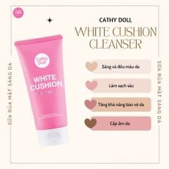 Sữa Rửa Mặt Tạo Bọt Dưỡng Sáng Da Cathy Doll White Cushion Facial Foam Cleanser 120ml