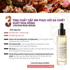 Tinh Chất Cấp Ẩm Phục Hồi Da Chiết Xuất Hoa Hồng Cocoon Rose Serum 30ml