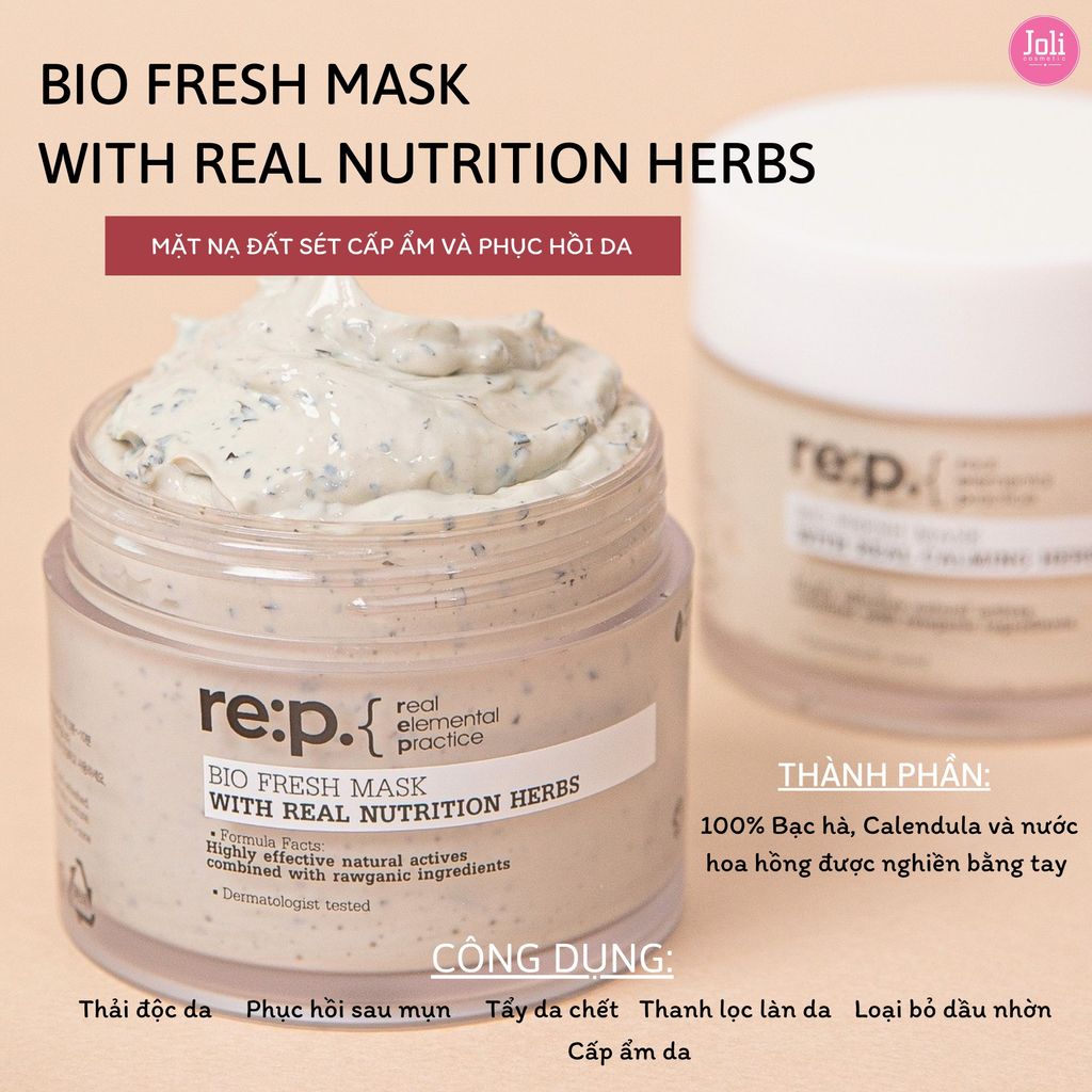 Mặt Nạ Đất Sét RE:P Bio Fresh Mask 130g