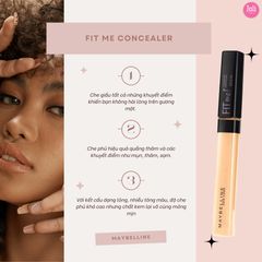 Kem Che Khuyết Điểm Mịn Lì Maybelline Fit Me Concealer With Chamomile Extract 6.8ml