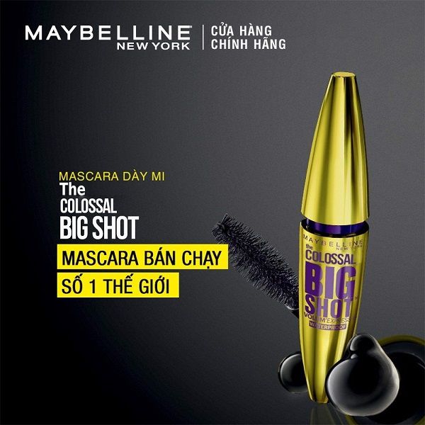 Mascara Maybelline Làm Dày Mi Không Trôi 10ml The Magnum Big Shot Mascara