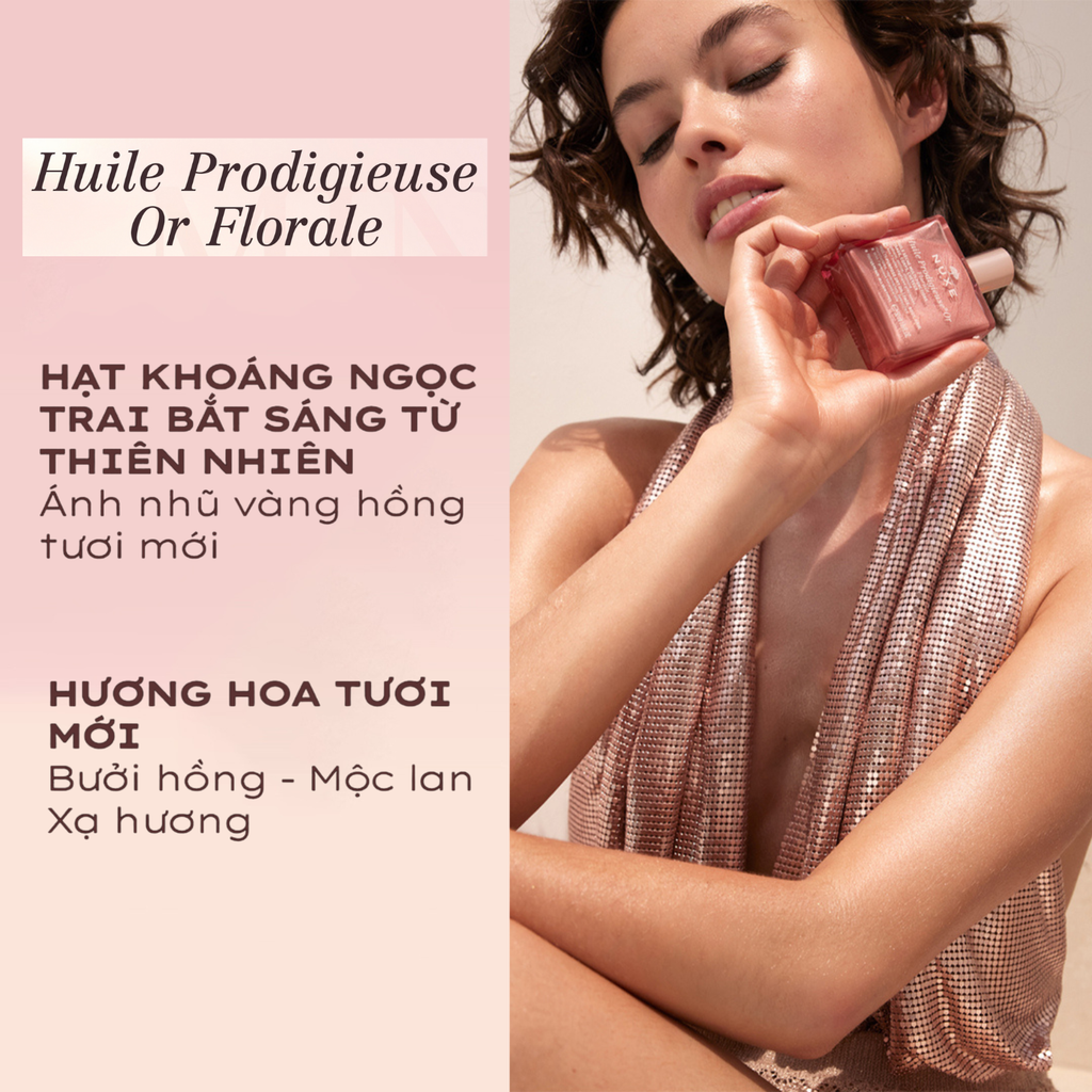 Dầu Dưỡng Khô Đa Năng Hương Hoa Nuxe Huile Prodigieuse Or Florale 50ml