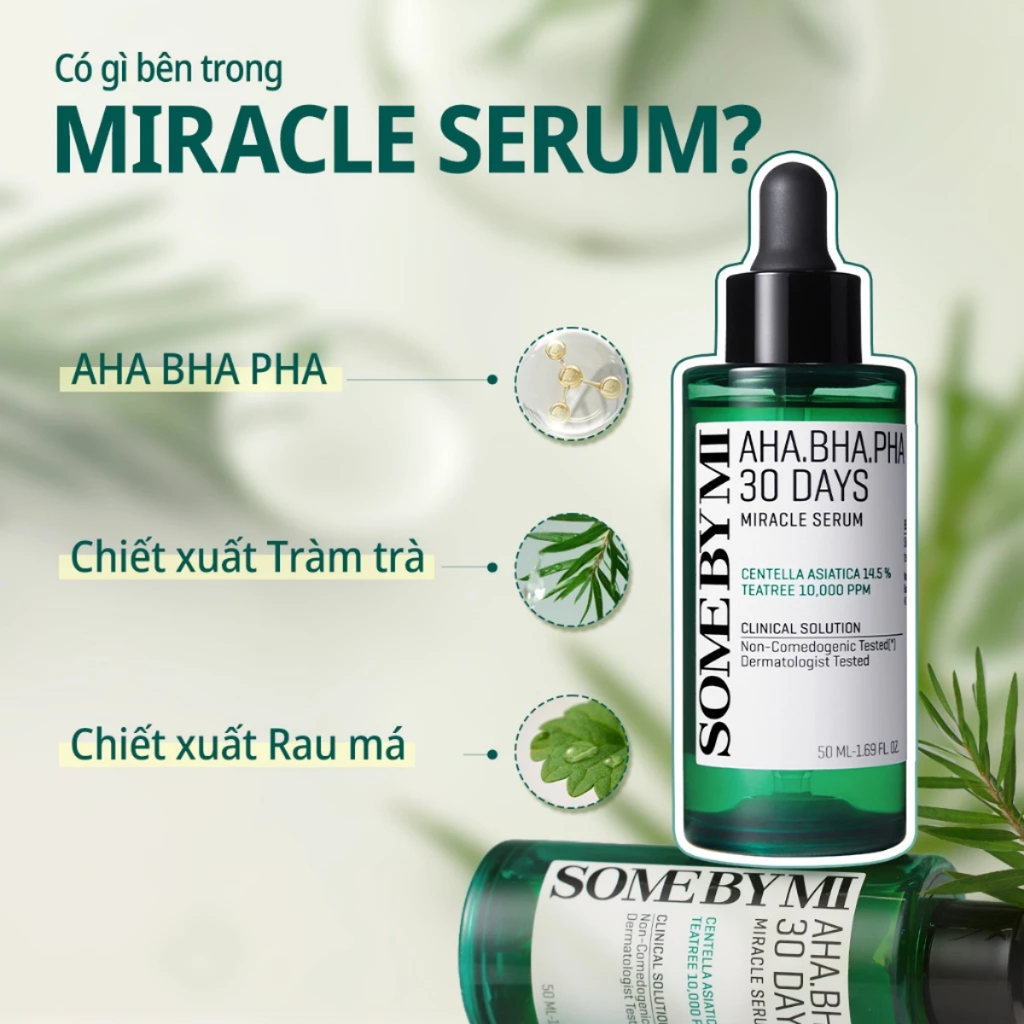 Tinh Chất Trị Mụn Some By Mi AHA-BHA-PHA 30 Days Miracle Serum 50ml