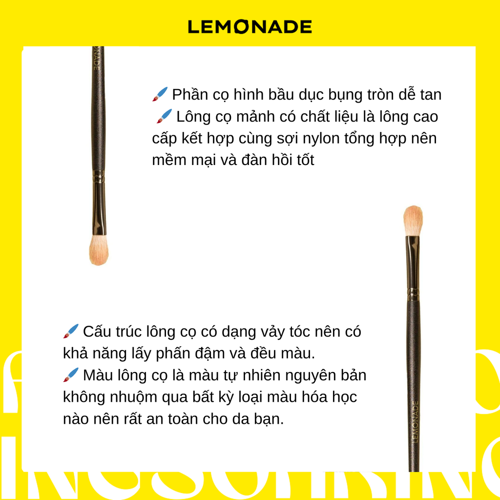 Cọ Tán Phấn Mắt Lemonade Eyeshadow Brush 4g
