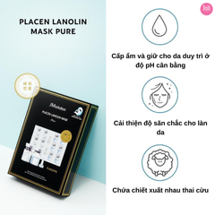 Mặt Nạ Dưỡng Da Đều Màu JMsolution Placen Lanolin Mask Pure 30ml