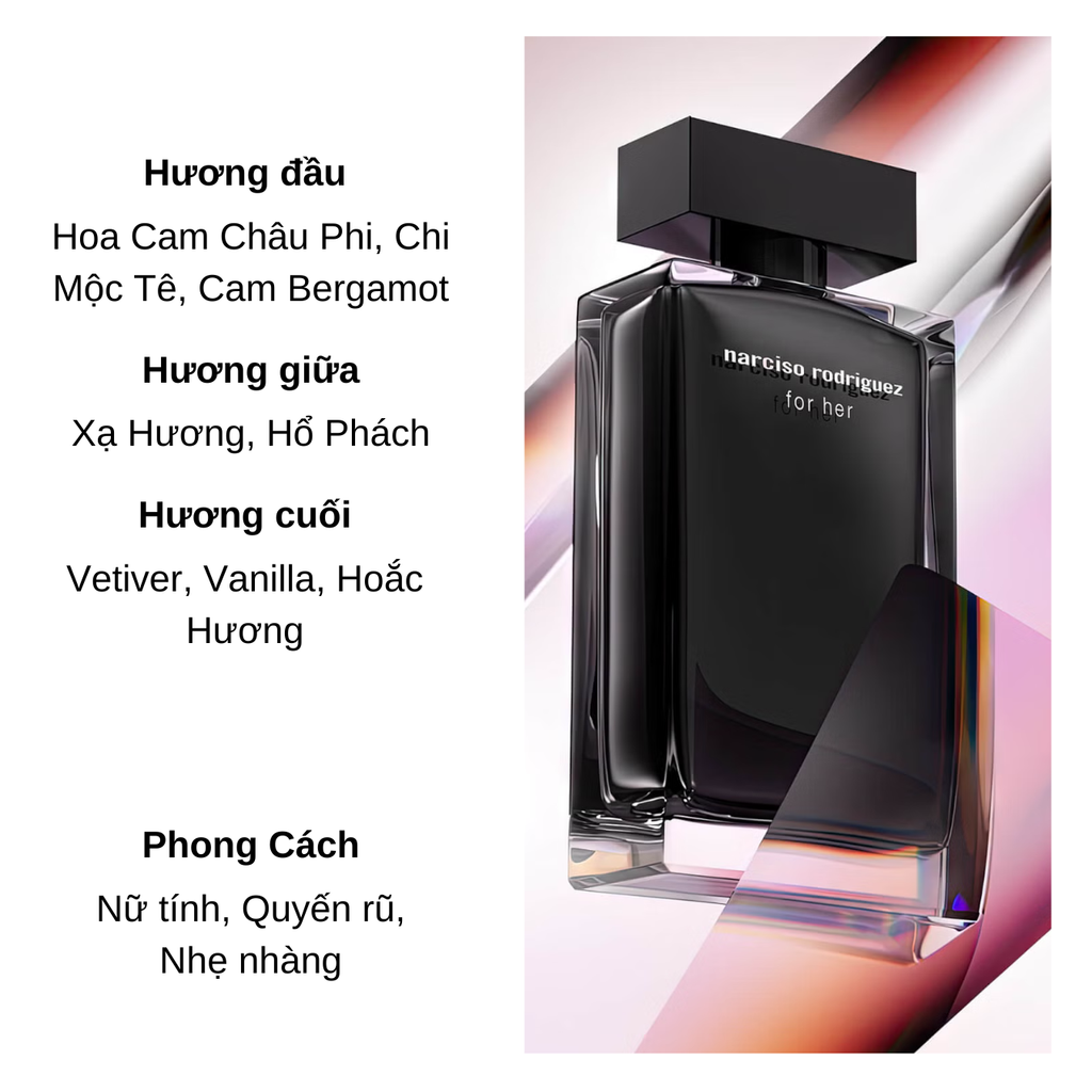 Set Nước Hoa Nữ Narciso Rodriguez For Her EDT (Nước hoa 100ml + 10ml + Lotion 50ml)