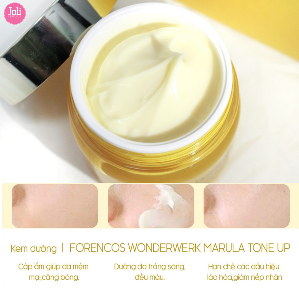 Kem Dưỡng Ẩm Trắng Da Ngăn Ngừa Lão Hóa Da Ban Đêm Forencos Wonderwerk Marula Cream