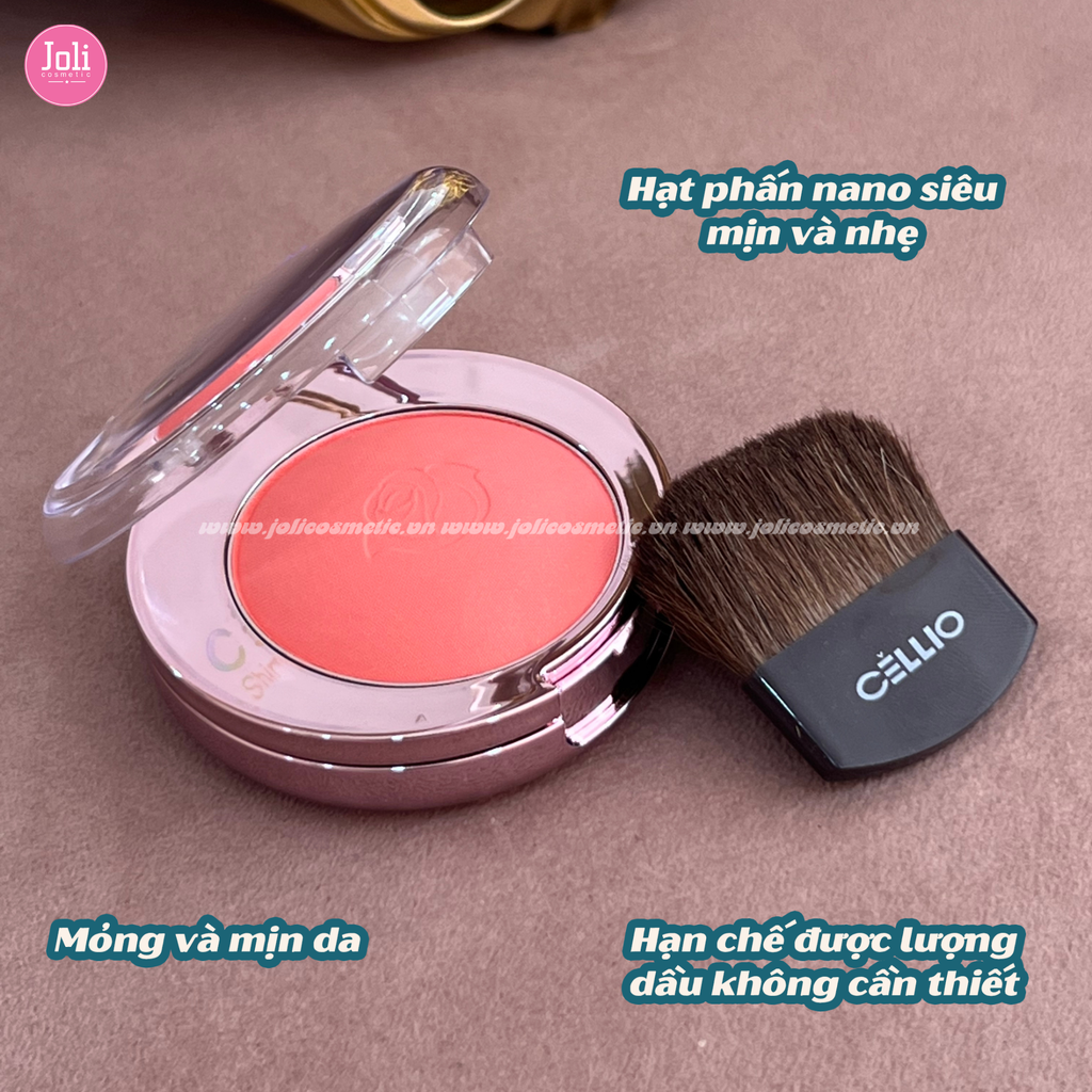 Phấn Má Hồng Cellio Shining Blusher 8g